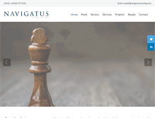 Tablet Screenshot of navigatusconsulting.com